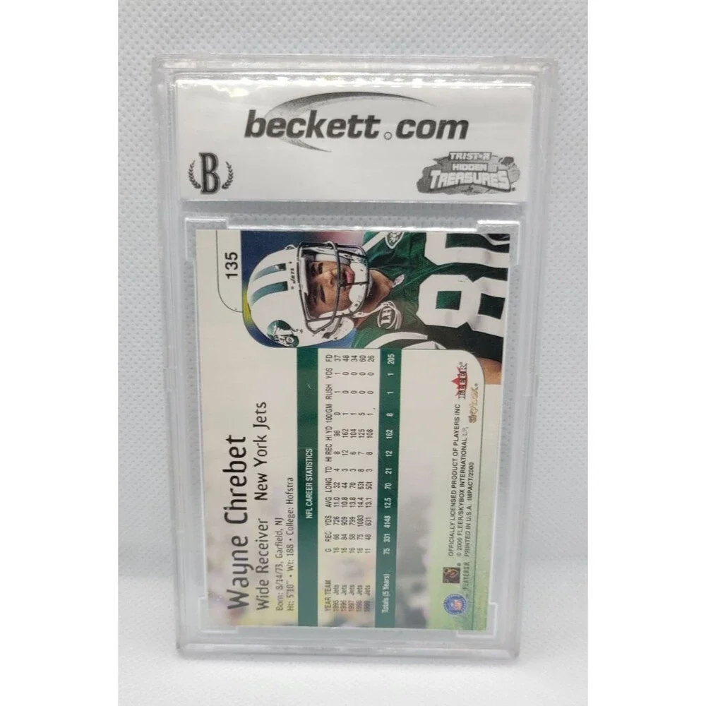 2000 Impact Wayne Chrebet #135 BCCG near Mint 9